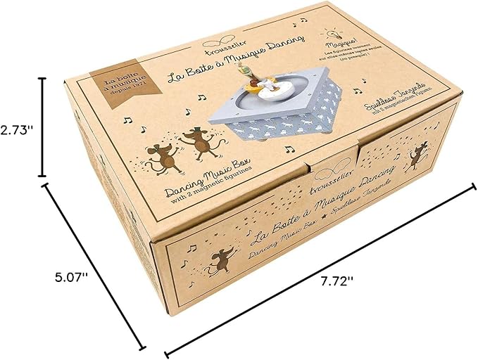 Trousselier - The Little Prince - Dancing Music Box 2 Figurines - Ideal Birth Gift - Musical Box for Baby Child Girl Boy - Beautiful Blue Danube by Strauss