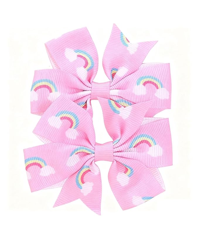 Baby Rainbow Cloud Headband Girls Hair Clips Pin Cloud Hair Band Rainbow Headwear BBG17 (Hair Clips-D)
