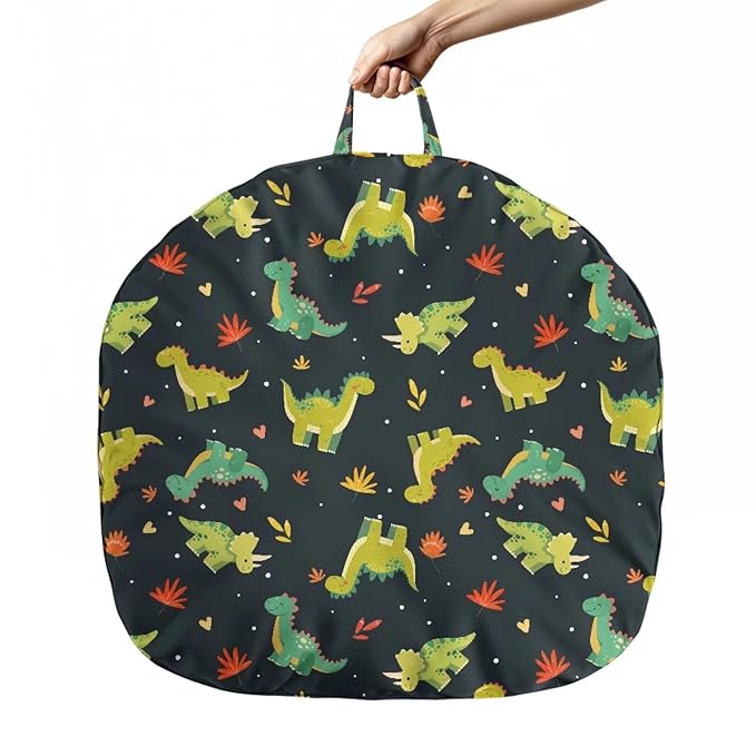 Newborn Lounger Cover, Green Dinosaur Soft Newborn Lounger Cover Removable Infant Lounger Cover Comfortable Lounger Slipcover Waterproof Infant Lounger Pillow for Boys Girls