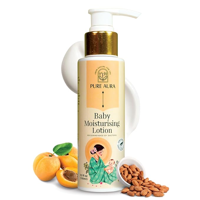 Rich Baby Moisturizing Lotion 100ml for Newborns & Kids Gentle Daily Use Cream for Soft Sensitive Skin Ayurvedic Chemical Free Hydrating Baby Lotion Made in India