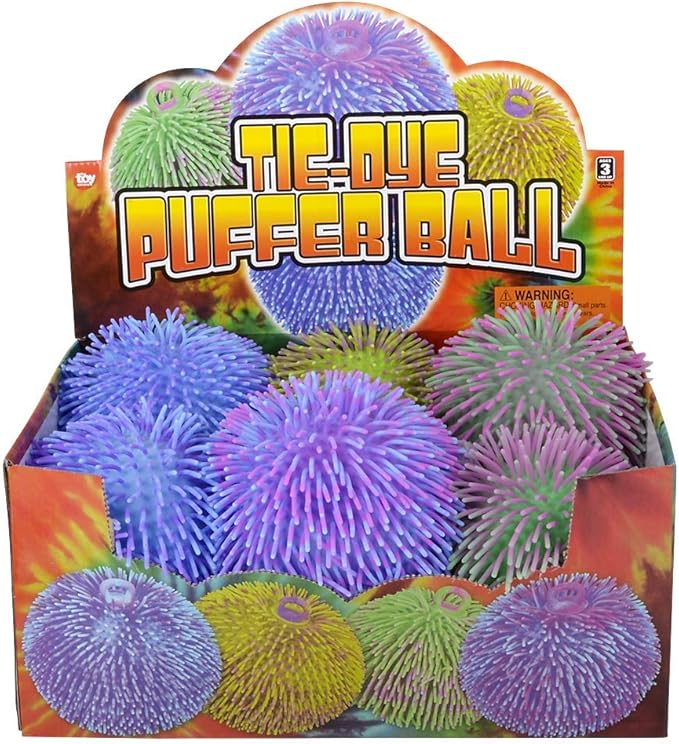 Rhode Island Novelty 9 Inch Two-Toned Puffer Balls, 6 Pieces Per Order