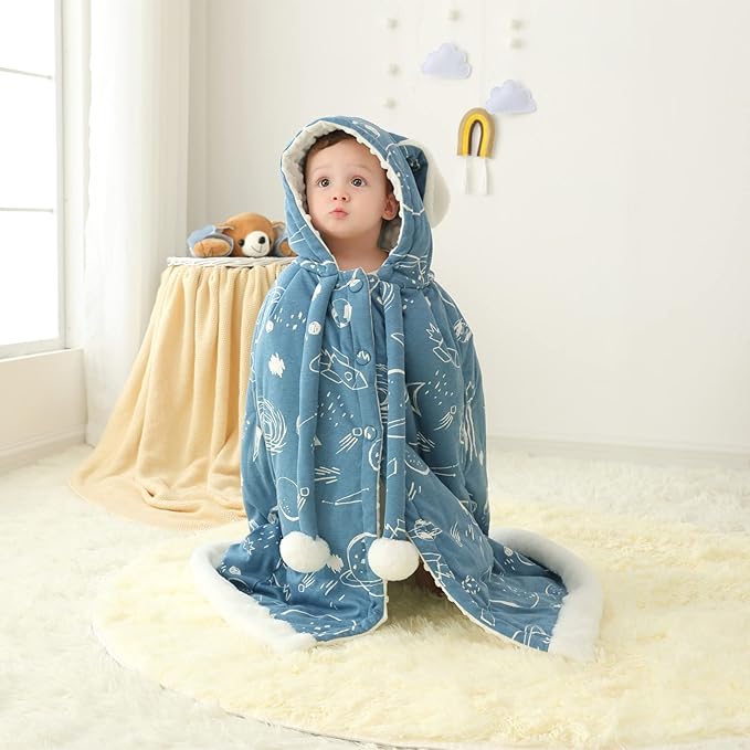Insular Kids Car Seat Poncho, Baby Baby Girls Hooded Cape Cloak Coat