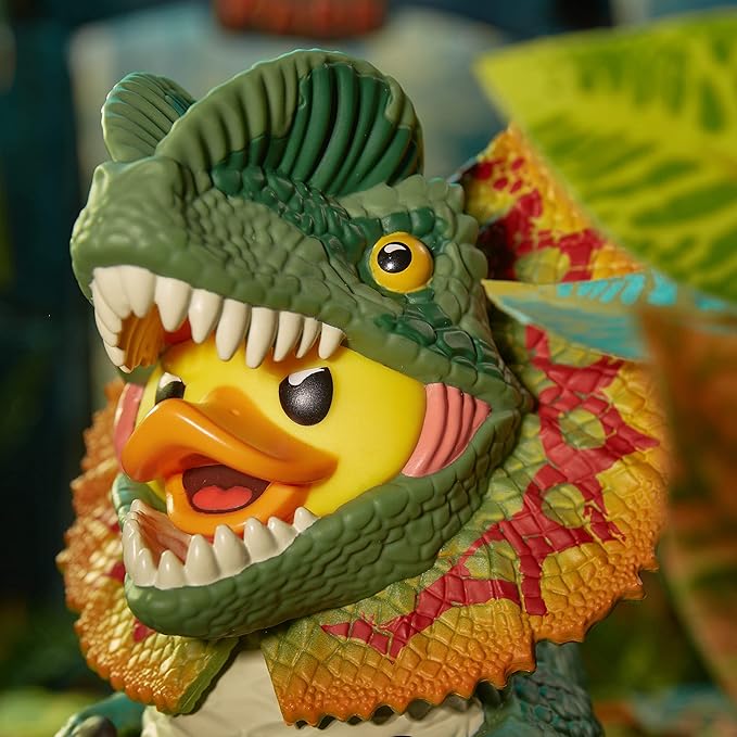 TUBBZ Boxed Edition: Jurassic World Rebirth - Dilophosaurus Cosplaying Rubber Duck Vinyl Figure