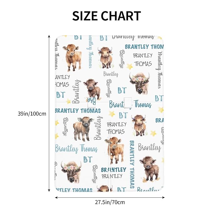 Custom Baby Car Seat Canopy Personalized Car Seat Covers with Name for Baby Boys Girls Customized Buffalo Nursing Breastfeeding Cover Infant Carseat Canopies Newborn Minky Baby Blanket
