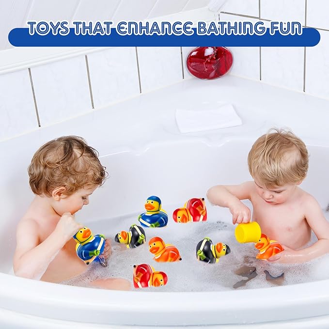Deekin Rubber Ducks 2 Inch Bulk Sport Party Favors for Team Events Decorations Birthday Party Supplies Club Player Gift(50 Pcs,Hockey Player)