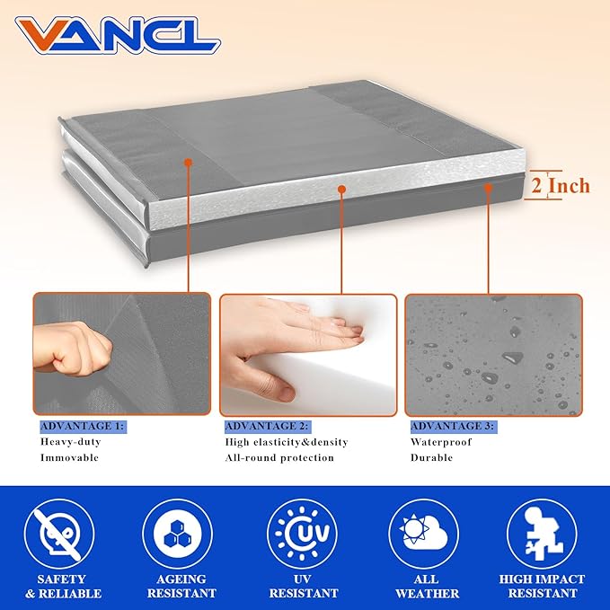 Gym Wall Padding for Gym Wall Pad for Kids Wall Padding 2" Thick Gym Padding for Wall Mat 4" Thick Wall Protection Pads, Durable Waterproof Wall Pad for Safety[Colorful]
