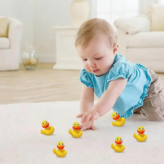 3pcs Rubber Ducks Mini Ducks for Kids Baby Shower Decorations Birthday Party Favors Gift Classroom Bathroom Car Dashboard Decorations (Middle Finger Duck)