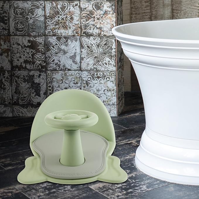 Didiseaon Baby Bath Seat for Tub Non-Slip Toddler Bathing Chair Adjustable Infant Shower Seat for Boys and Girls 1-3 Years Old Safe and Comfortable Bathing Support