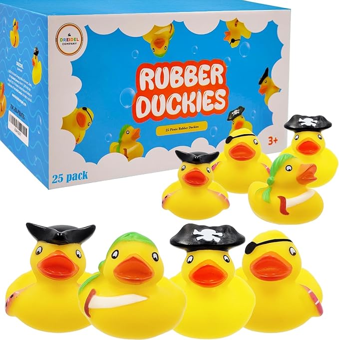 St. Patrick's Pirate Rubber Duck 800-Pack Toy Duckies for Kids, Bath Birthday Projects Gifts Baby Showers Classroom Summer Beach and Pool Activity Party Favors, 2" Inches