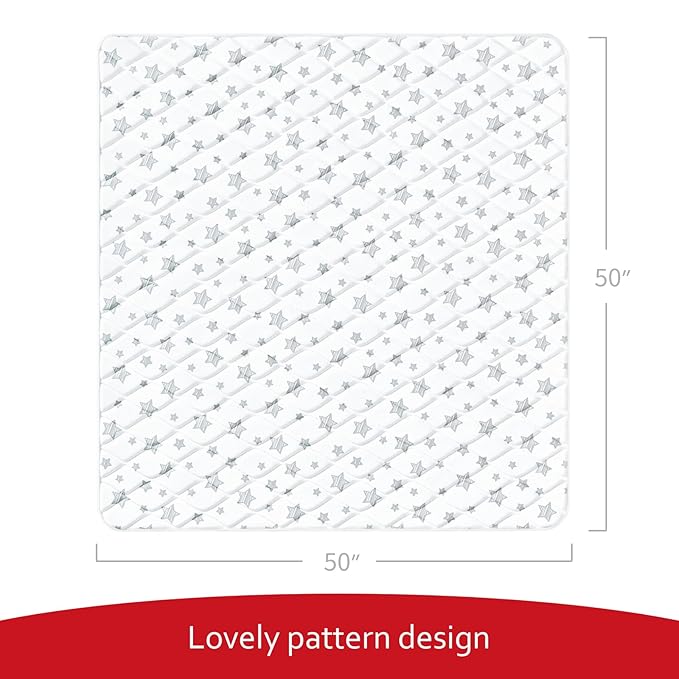 Premium Foam Baby Play Mat, 50''x50'' Playpen Mat, One-Piece Crawling Mat for Babies, Infant and Toddler, Baby Floor Play Mat