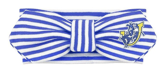 Creative Knitwear Southern Arkansas Muleriders Infant Girls Royal/White Striped Hair Knot Headband Embroidered Logo - Size Newborn - 4T