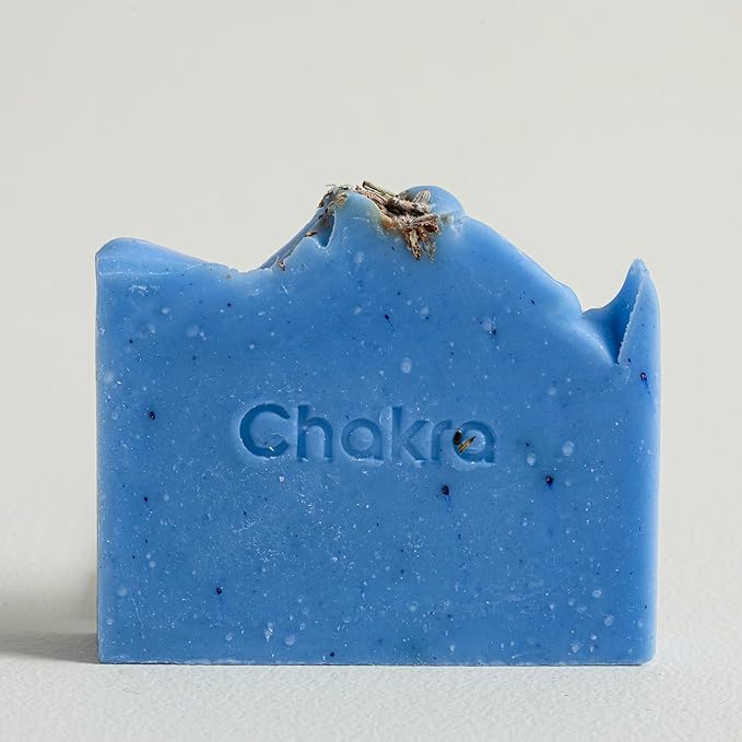 Chakra Lavender Bar Soap - Paraben & Additive Free Handmade Soap Bar for Face, Body and Hands, Gentle Cleansing for Daily Skin Care, 4.23 oz