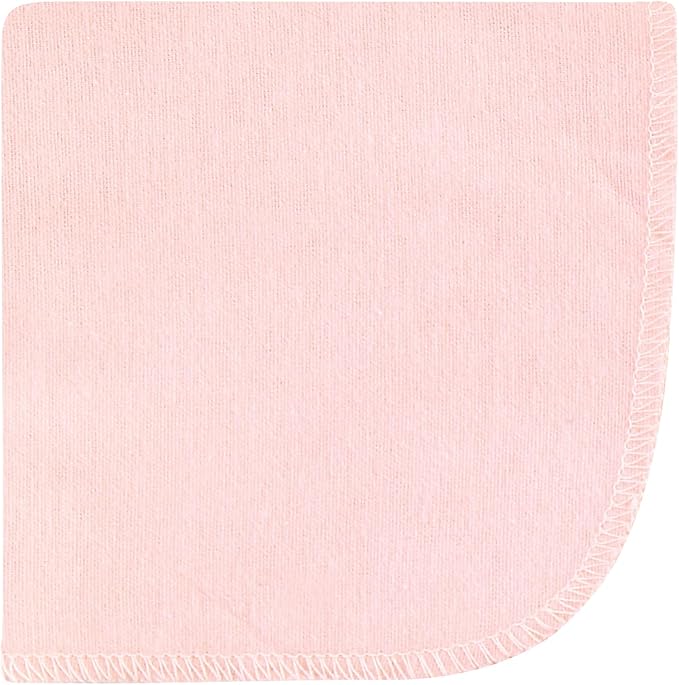 Hudson Baby Unisex Baby Flannel Cotton Washcloths, Pink Blue Pretty Floral 12 Pack, One Size