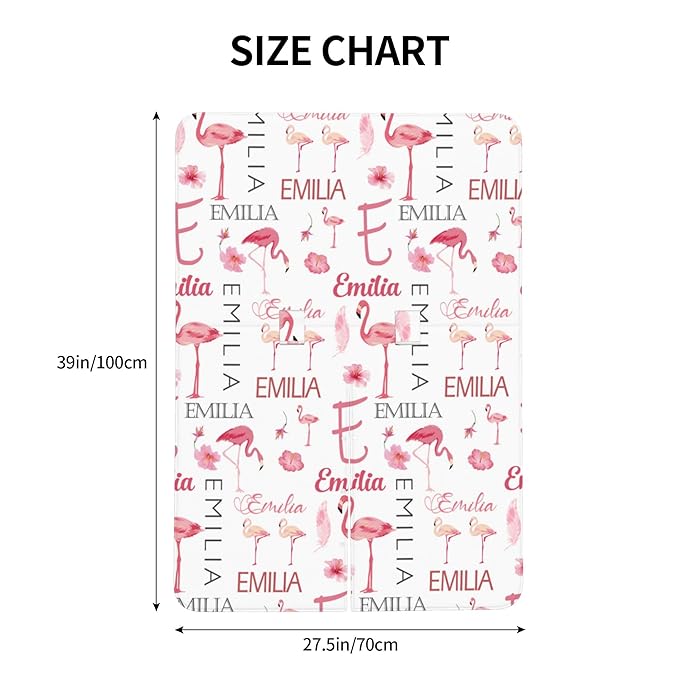 Personalized Car Seat Covers for Babies Custom Name Car Seat Canopy for Newborn Baby Boys Girls 2 in 1 Mom Nursing Breastfeeding Covers Flamingo Minky Baby Carrier Covers with Peekaboo Opening