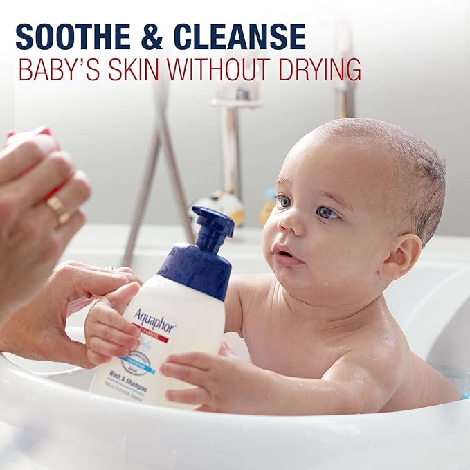 Aquaphor Baby Wash & Shampoo Fragrance Free - 16.9 oz, Pack of 4