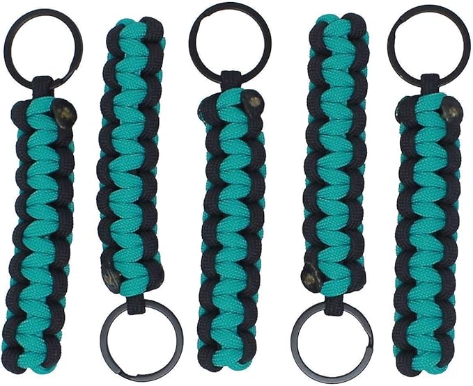 BubbasGarageTv - Large Heavy Duty Paracord Zipper Pulls (Turquoise)