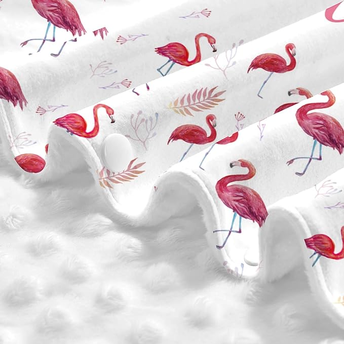 Personalized Car Seat Covers for Babies Custom Name Car Seat Canopy for Newborn Baby Boys Girls 2 in 1 Mom Nursing Breastfeeding Covers Flamingo Minky Baby Carrier Covers with Peekaboo Opening