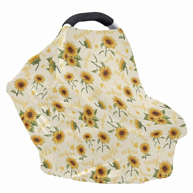 Multi-Purpose Baby Car Seat Cover Protection for Baby Car Seat Nursing Breastfeeding Covers Infant Stroller Cover