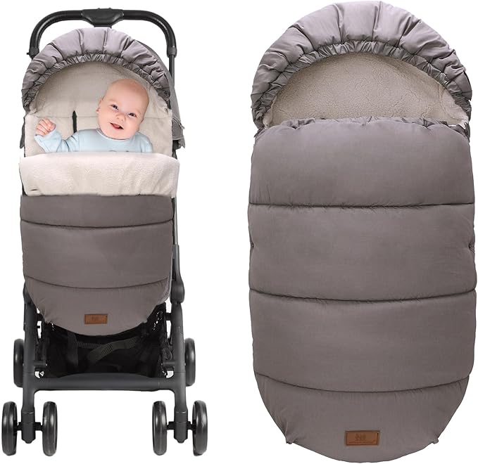 Miracle Baby Bunting Bag for Stroller, Warm Fleece Footmuff with Zippers, Convertible Infant Toddler Sleeping Bag Blanket for Boys Girls