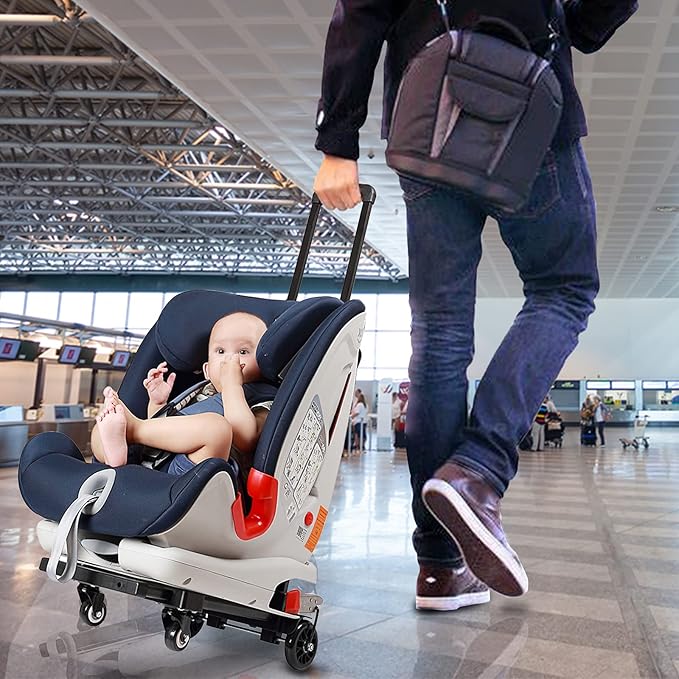 Car Seat Travel Carts, Stroller with Wheels for Air Travel, Light and Portable