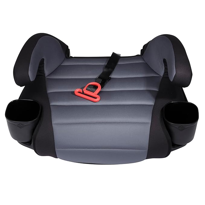 Safety 1st Grow and Go 2-in-1 Booster Car Seat with ComfortWings, Converts High-Back to Backless, 19" Wide, Fits 3 Across, Lightweight, Foldable, Easy-Clean, Cup Holders, 40-100 lbs, Black Sand