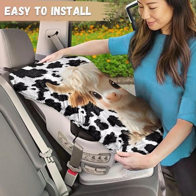 Car Seat Sun Shade Cover, Baby Car Seat Cover, Kawaii Highland Cow Car Seat Cooler, Keeps Your Toddler Baby Seat at a Cool Temperature, Baby Travel Accessories