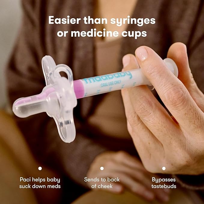 Frida Baby Medi Frida The Accu-Dose Pacifier Baby Medicine Dispenser & Quick-Read Digital Rectal Thermometer