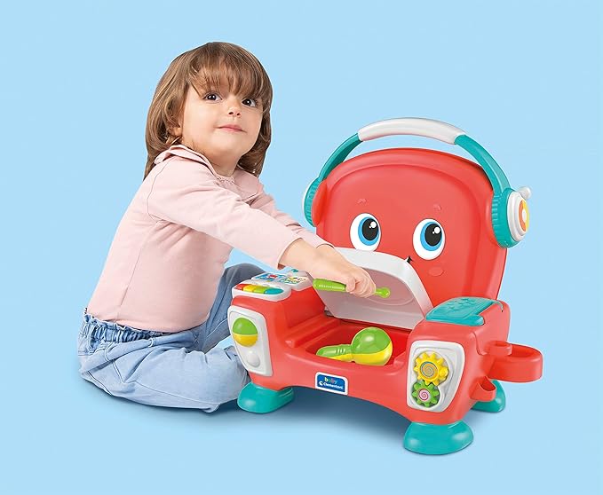 Clementoni - The Dance Chair, Educational Musical Chair to Learn First Knowledge; Children's Bilingual Musical Game Spanish and English, from 12 Months (61359)