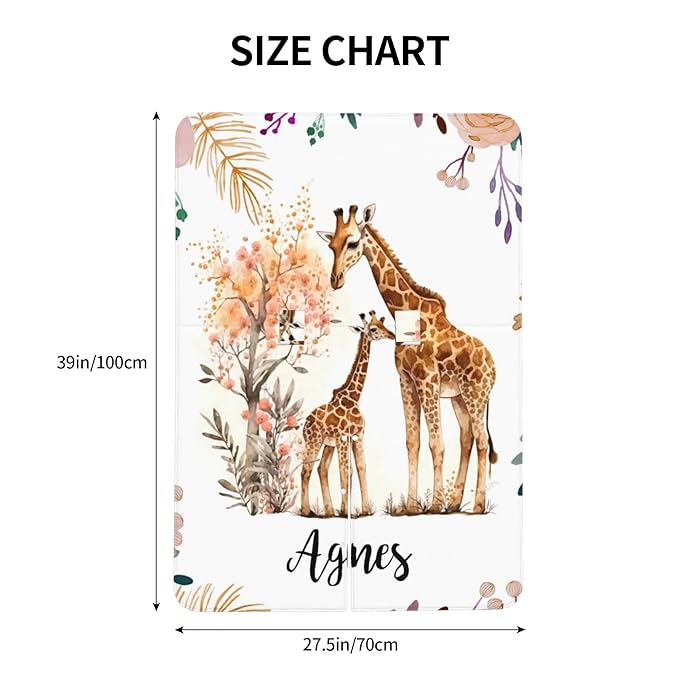 Personalized Winter Carseat Cover for Baby Custom Name Car Seat Canopy for Newborn Baby Boys Girls 2 in 1 Mom Nursing Breastfeeding Covers Giraffe Minky Baby Carrier Stroller Covers