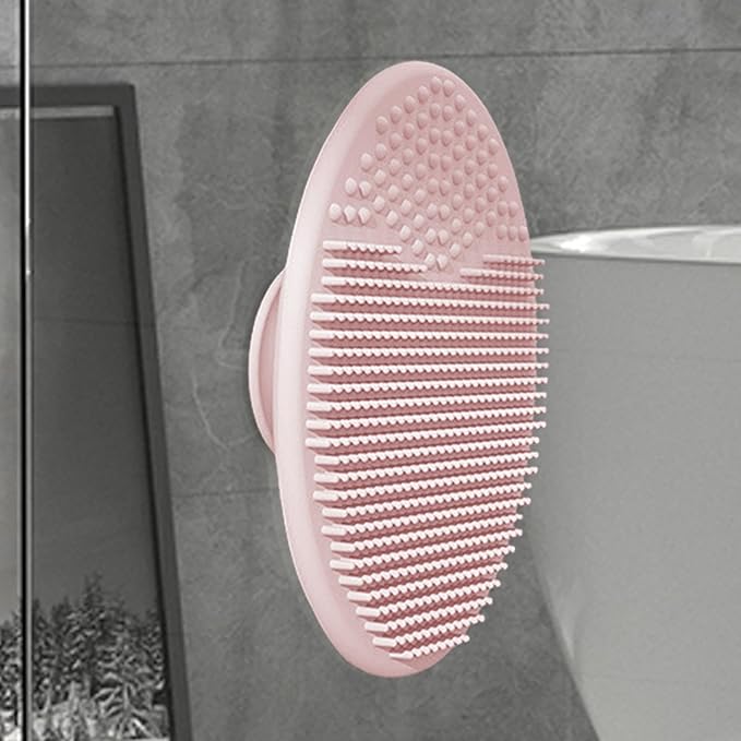 Generic Baby Scalp Brush - Silicone Hair Scrubber & Scalp Massager Comb for Newborns & Babies - Cradle Cap Bath Brush, Pink