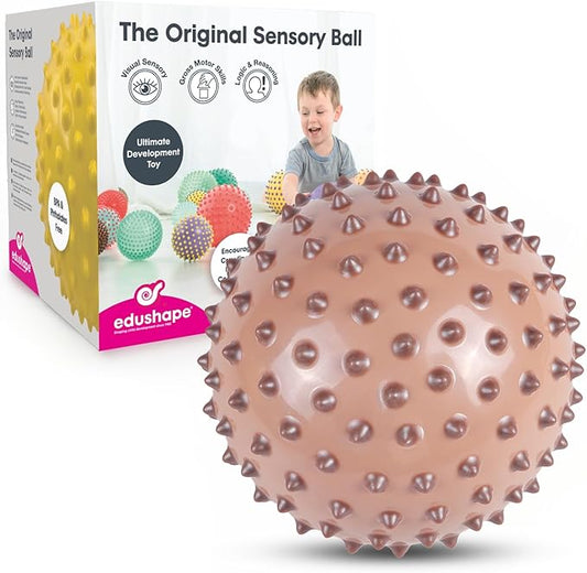 Edushape The Original Sensory Ball for Baby - 7" Baby Ball that Helps Enhance Gross Motor Skills for Kids Aged 6 Months & Up - Vibrant, Colorful and Unique Toddler Ball