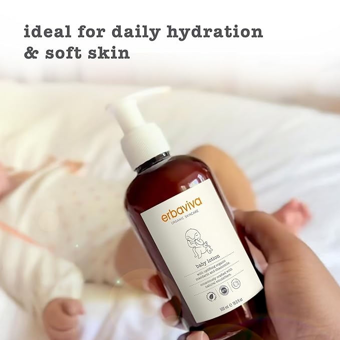 erbaviva Organic Baby Lotion, 16 Fl Oz