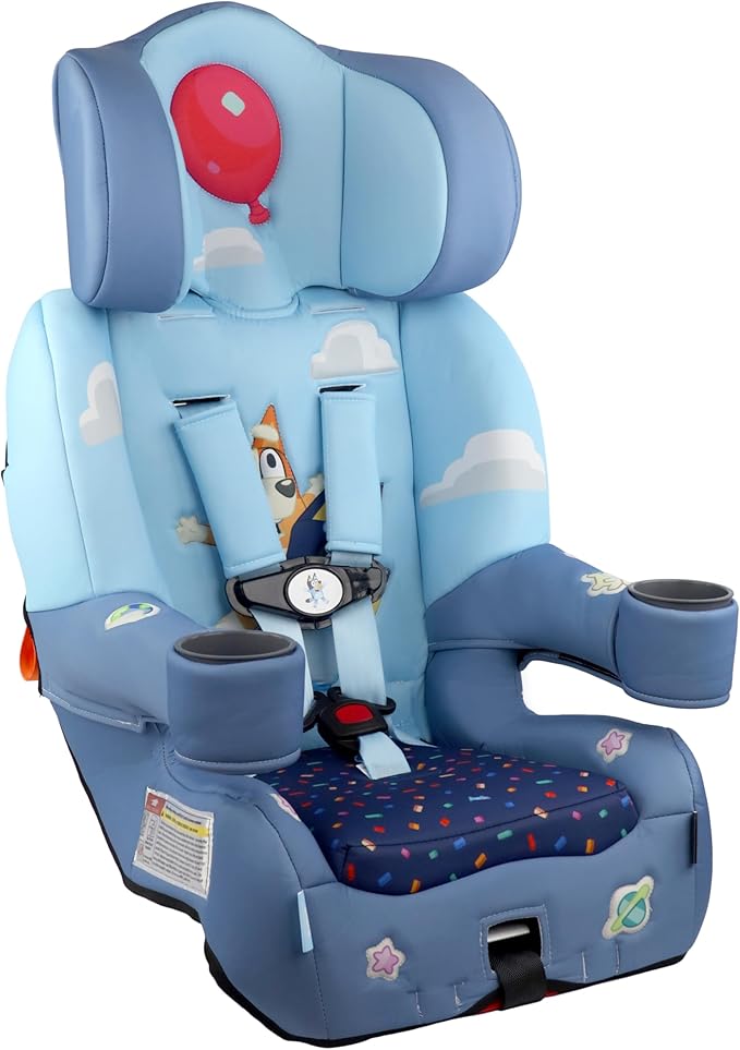KidsEmbrace 2-in-1 Car Seat | Forward-Facing Harness (26.5–65 lbs) & Booster Mode (40–100 lbs) | Latch | Premium Fit with Multi-Position Headrest, Harness & Recline