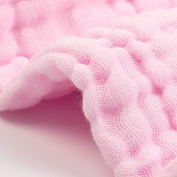 babygoal Baby Bath Towels 2 Pack, 100% Muslin Cotton Hooded Towel for Newborn,Toddler,Infant, Absorbent & Hypoallergenic Baby Gift for Boys Girls 35"x35" T0102