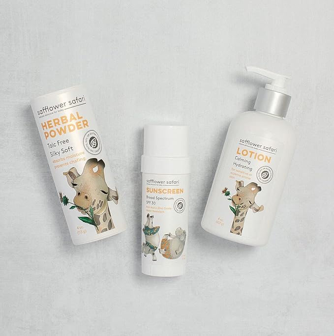 All-Natural Hydrating Baby Lotion & Calming Aromatherapy Massage - Soothe, Protect, & Moisturize Sensitive Skin, Paraben Free, Hypoallergenic, Plant-Derived, Made in USA (8oz)