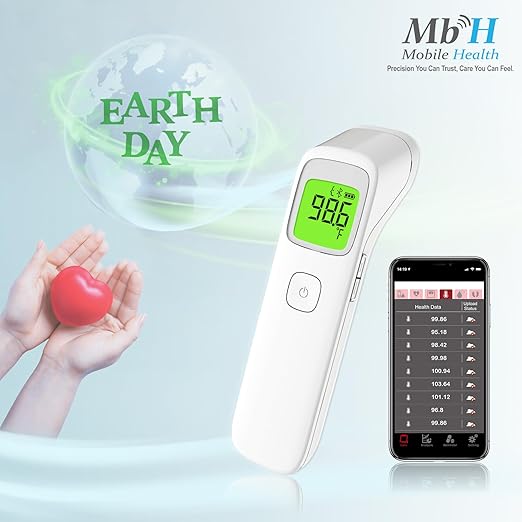 Uright Wireless Forehead Thermometer, Non-Contact Digital Thermometer for Adult, Baby and Children
