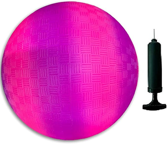Toys+ 8.5 Inch Colorful Playground Ball + Pump