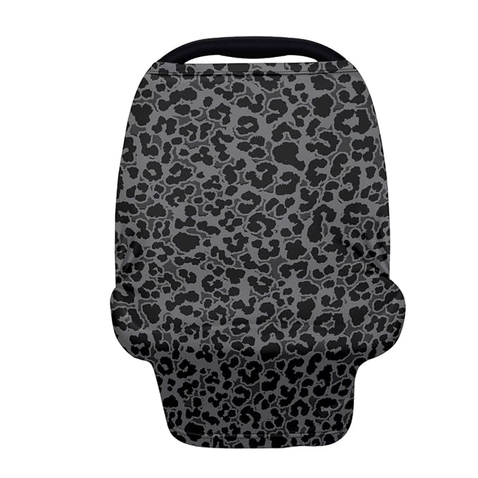 Car Carseat Canopy for Puppy’s Lover Multifunctional Daily Baby Nursing Cover Leopard Print Breastfeeding Cover Privacy Protector