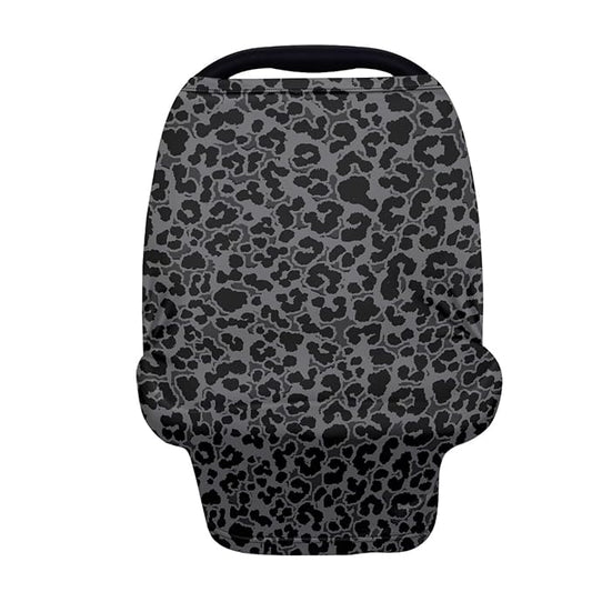 Car Carseat Canopy for Puppy’s Lover Multifunctional Daily Baby Nursing Cover Leopard Print Breastfeeding Cover Privacy Protector