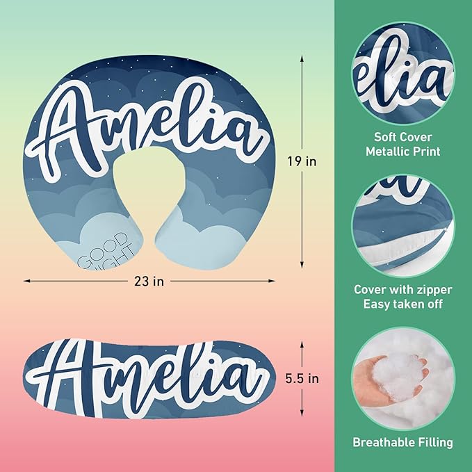 Custom Name Car Seat Canopy - Baby Car Seat Covers, Infant Stroller Cover, Haze Blue Star Carseat Canopy Christmas Birthday Gifts for Girls and Boys