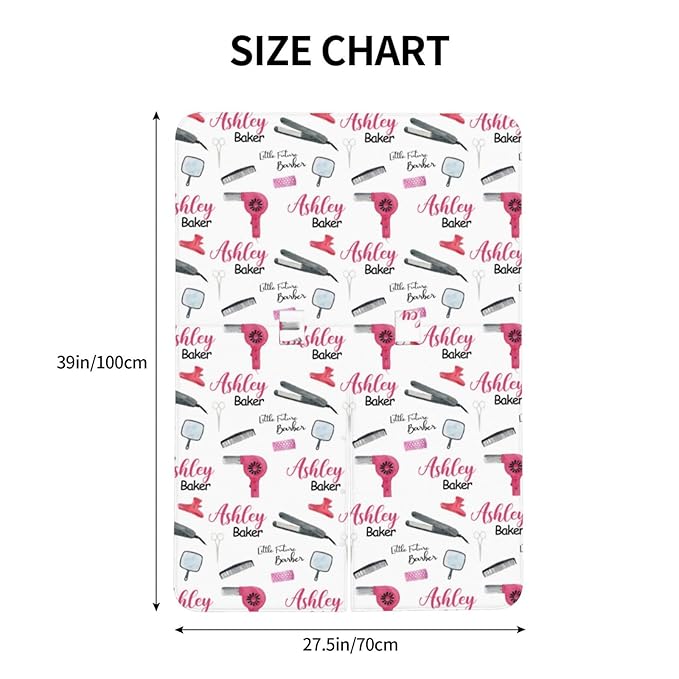 Personalized Baby Car Seat Canopy for Babies, Custom Name Baby Car Seats Covers for Boys Girls, Opening Minky Nursing Breastfeeding Cover for Infant Newborn, Carseat Canopies (Future Barbers)