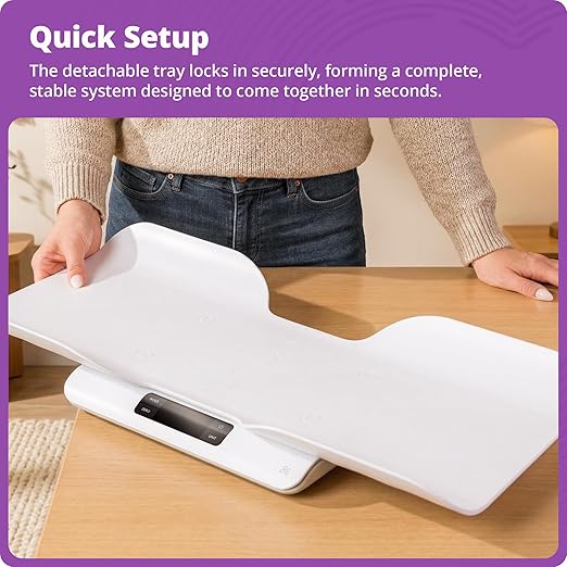 Greater Goods Smart Bluetooth Baby Scale with in-House Algorithm for Wiggly Babies, Infants, and Toddlers