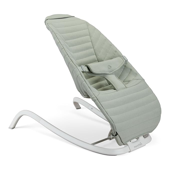 Munchkin Premium Seat Cover for Bouncer & Rocker - Soft, Machine Washable, Removable Fabric, Green