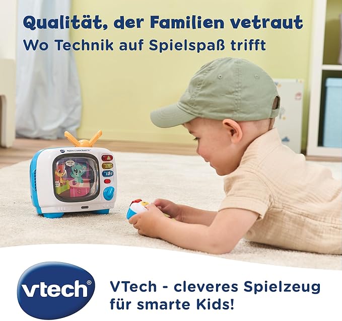 Vtech Interactive Baby Toy 12 Months + with Music, Animal Sounds, Colorful Images and Rotating Roller, Educational Toy for Babies and Toddlers