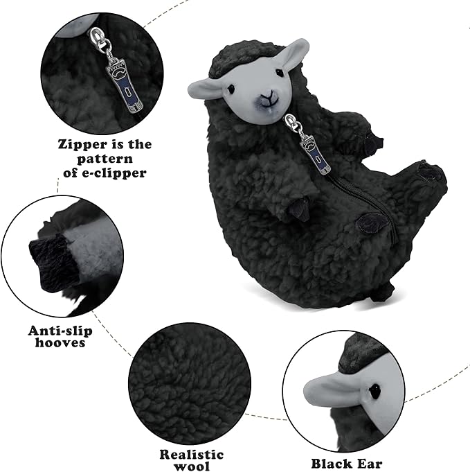 AGRIMONY Cute Shaved Sheep Stuffed Animals,Small Plushies Kawaii Lamb Plush Toys, Easter Valentines Mothers Day Birthday Christmas Funny Gifts Sheep Decor for Kids Girls Boys Teens Women