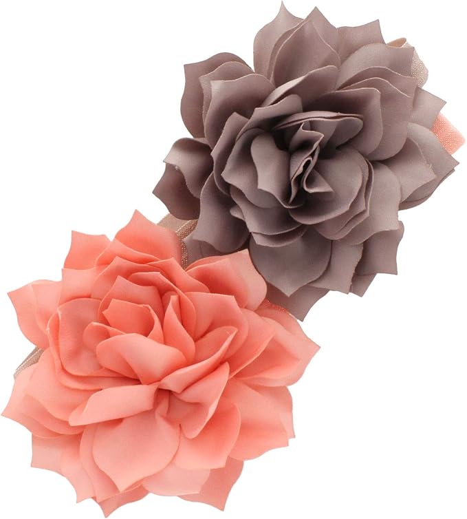 My Lello Petal Flower Headbands Baby - Girls - Toddler Stretchy Elastic Pair