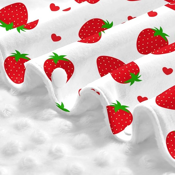 Strawberry Baby Car Seat Cover with Custom Name – Multipurpose Nursing Cover, Stroller Cover, Breastfeeding Privacy Canopy – Soft Breathable Blanket for Girls, Shower Gift