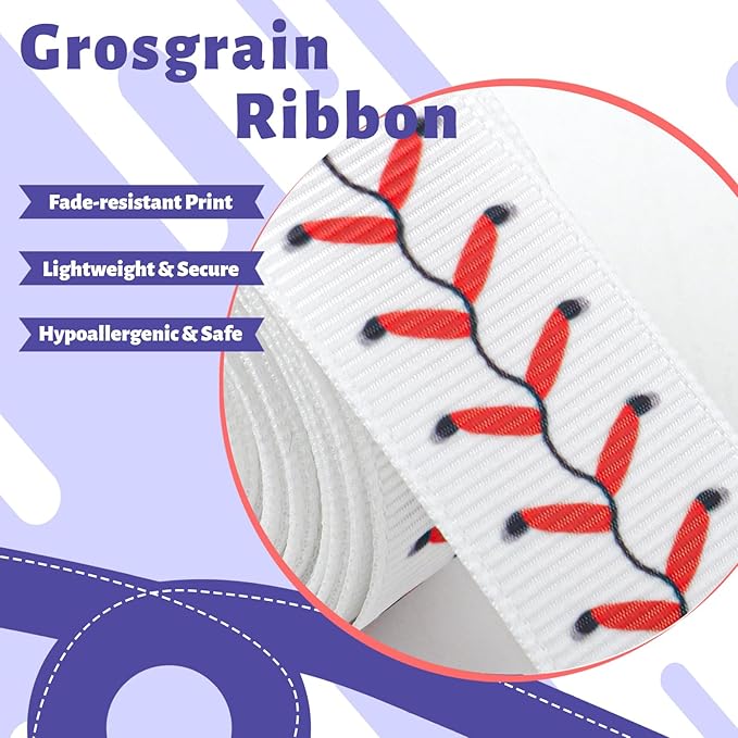YanJie 2pcs 4'' Baseball Bow Baby Girl Hair Clips with Stripes Softball Grosgrain Ribbon Alligator Clips for Toddler Teen Girls Hair Accessories