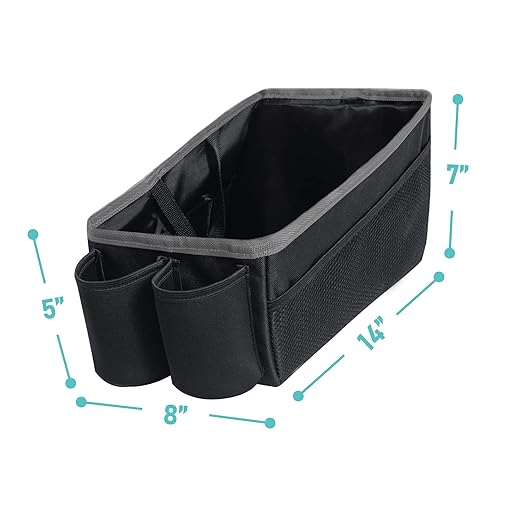 FH Group E-Z Travel Multi-Use Tote Car Seat Organizer with Cup Holder (Blue) FH1135