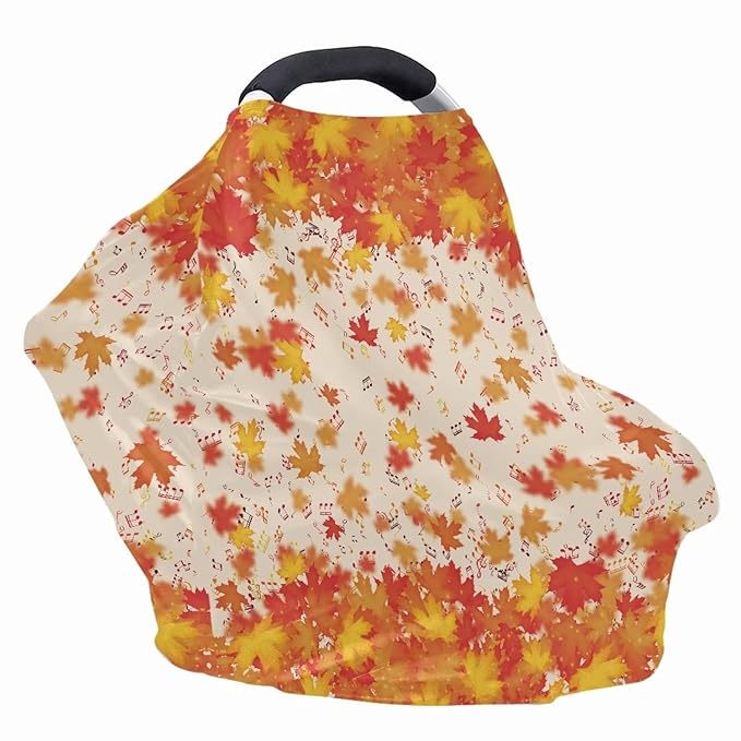 Multi-Purpose Car Seat Cover for Babies Breastfeeding Shawl Easy Installation Stroller Canopy Covers Easy to Clean Universal Fit